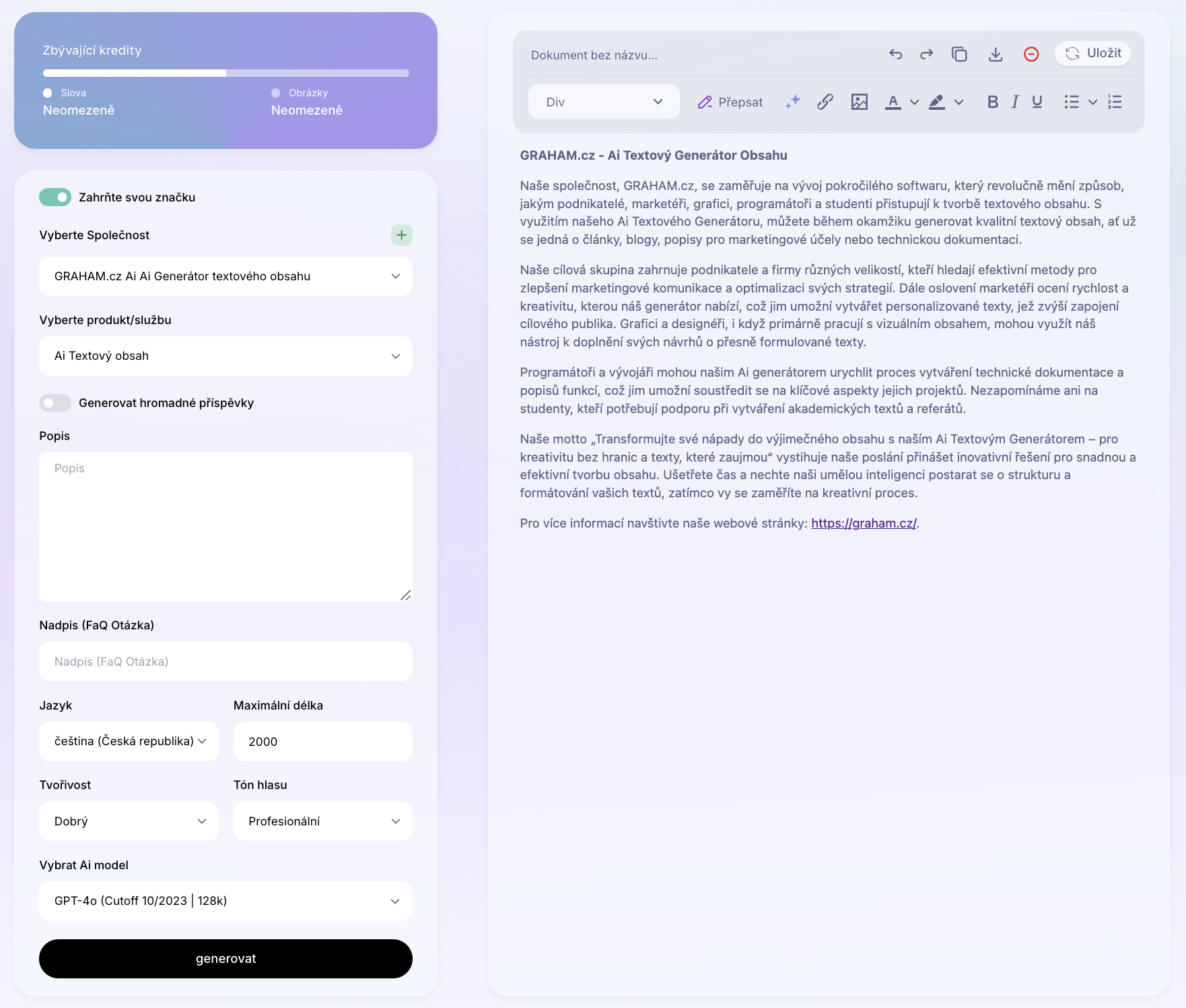 Ai Šablona: Generátor FAQ otázky a odpovědi. Jak vytvořit často kladené otázky? Příklady použití