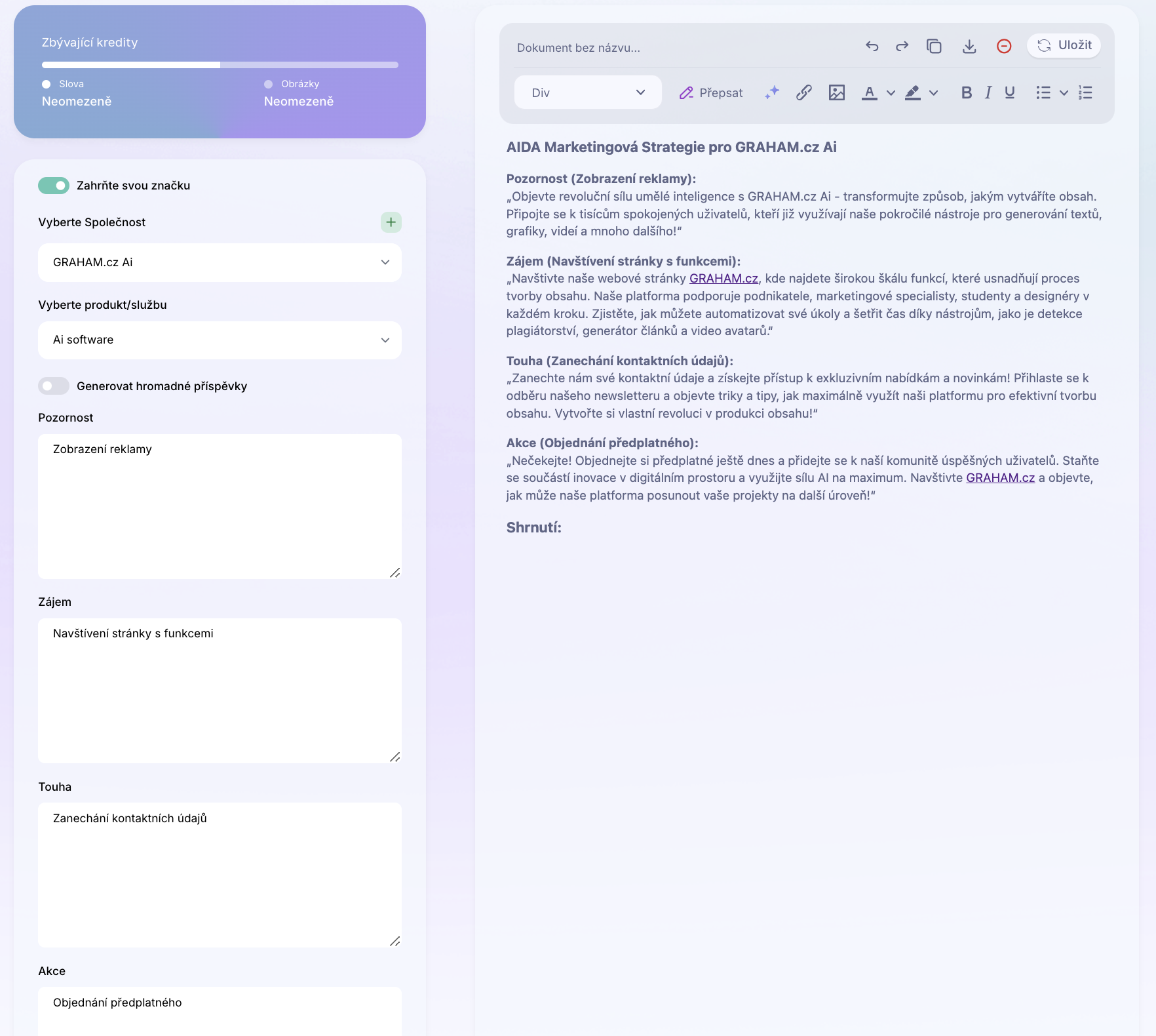 Ai Šablona: Generátor AIDA framework. Jak vytvořit modelu prodejního chování nebo také modelu marketingové komunikace? Příklady použití