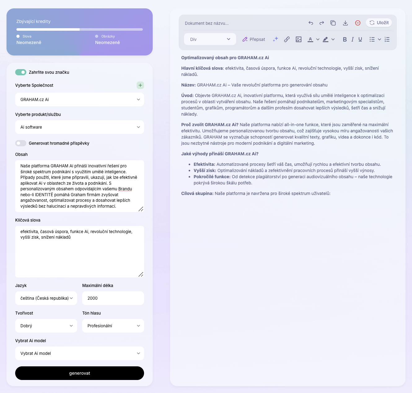 Ai Šablona: Generátor SEO optimalizace obsahu na webu. Jak optimalizovat SEO na webu? Příklady použití